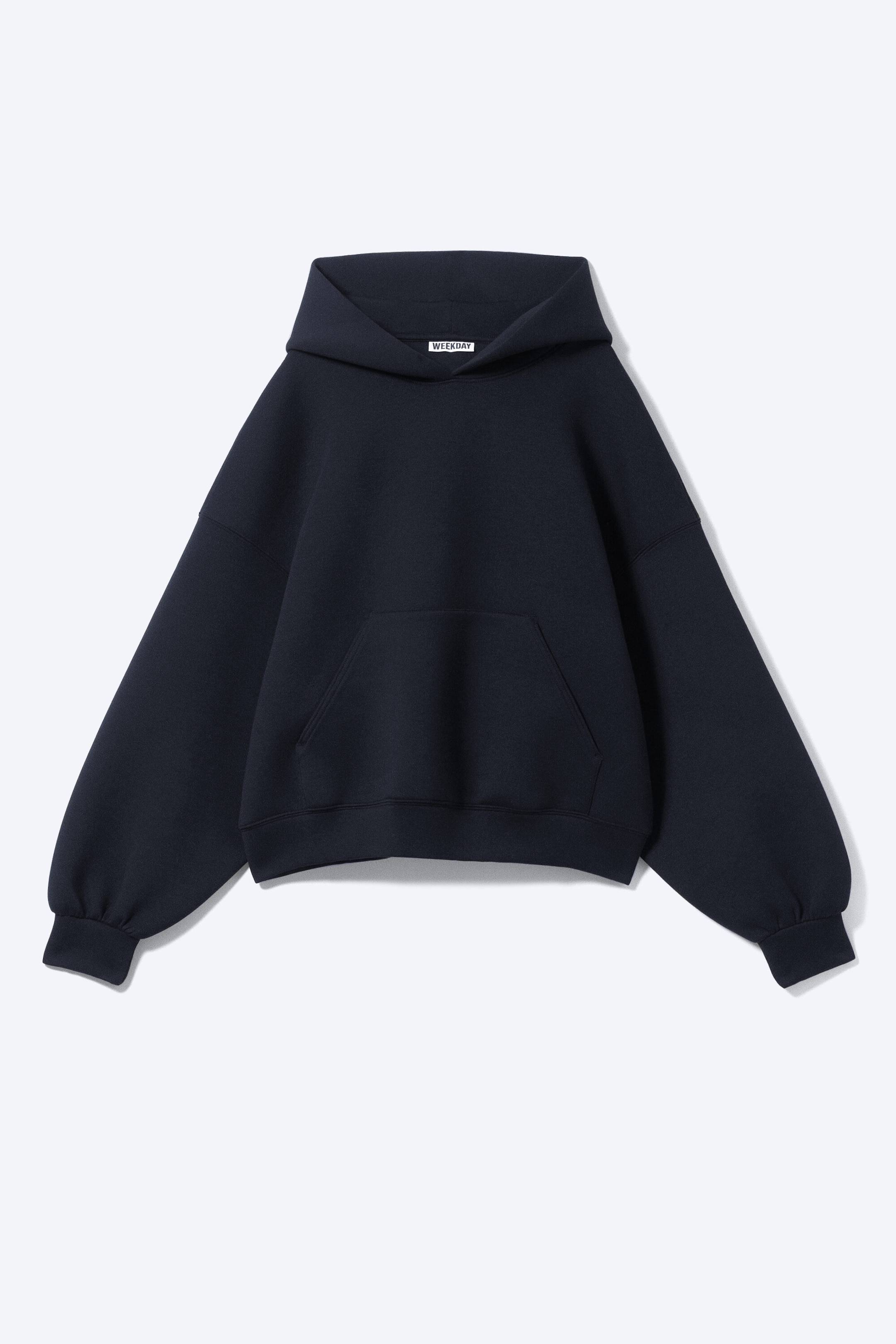 Dark Blue - Oversized Scuba Hoodie - 4