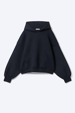 Dark Blue - Oversized Scuba Hoodie - 4
