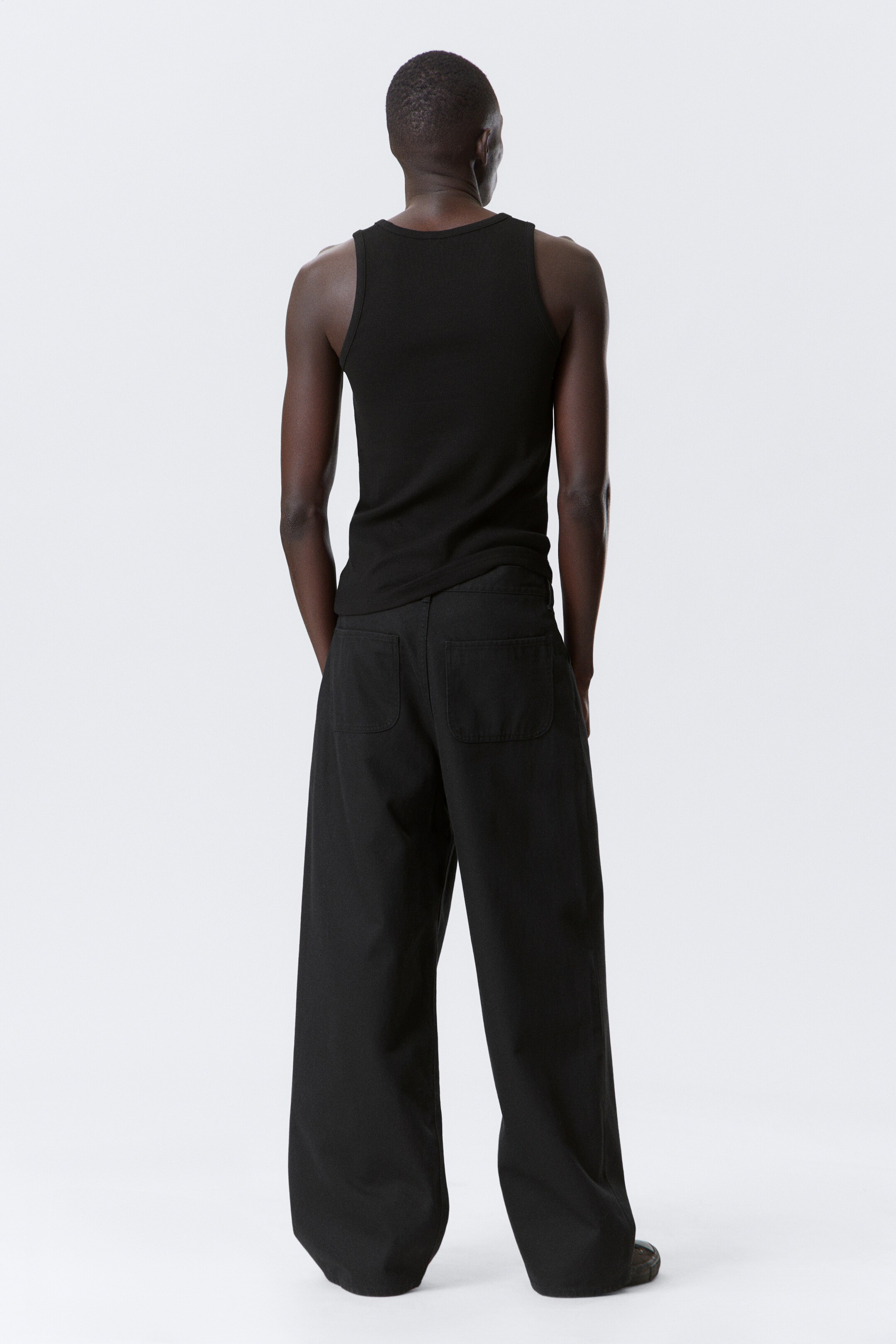 Agrandir l'image: Astro Loose Baggy Leg Pantalon en lin mélangé - Noir - HOMME | H&M FR 7