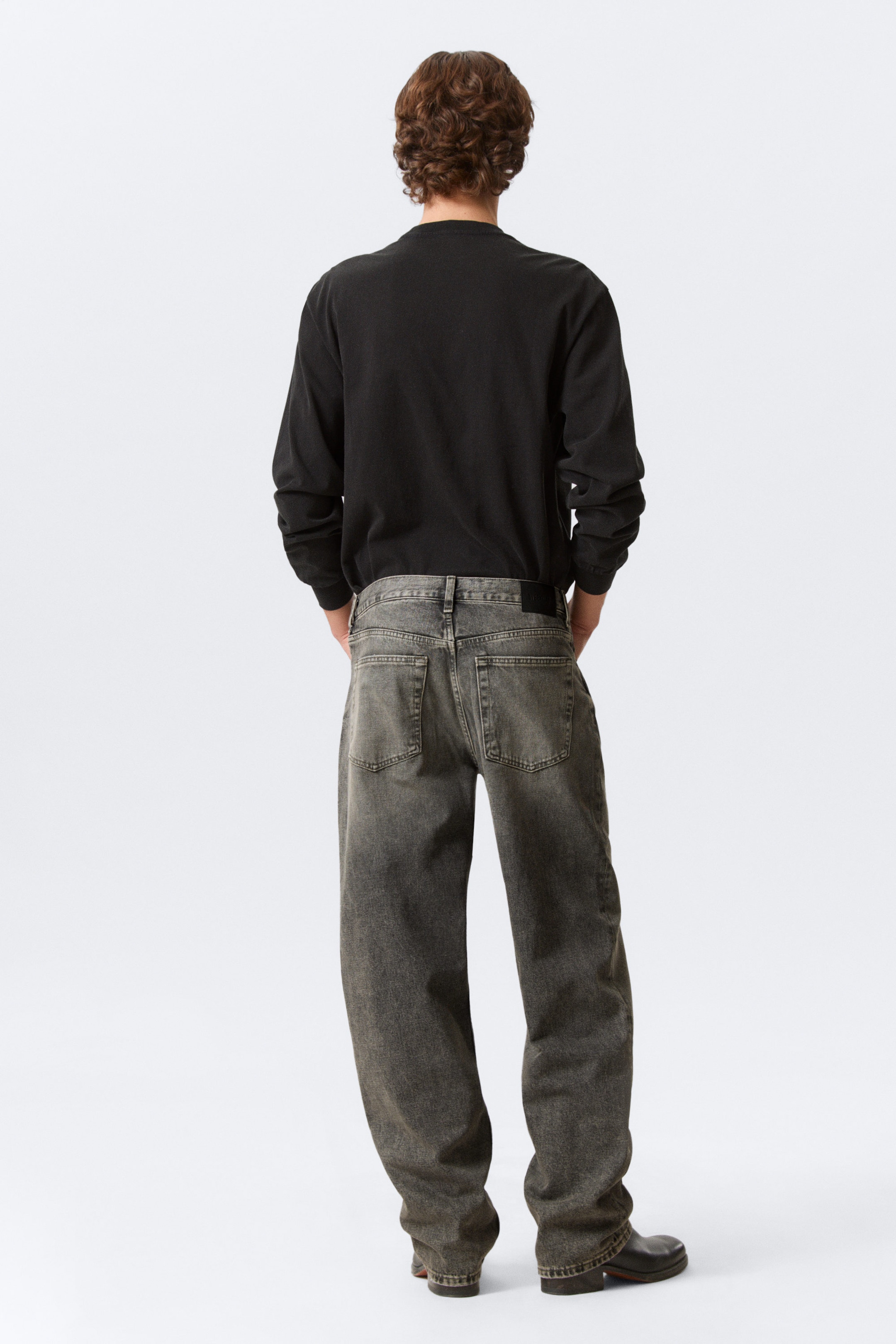 Redondo Black - Schwarz - Galaxy Mid Waist Loose Straight Leg Jeans - 4