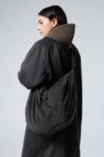 Zwart - Samir corduroy crossbodytas - 0