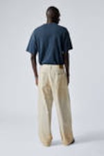 Dirty Beige - Light Beige - Astro Loose Baggy Leg Jeans - 9