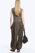 Dark Mole - Balloon Cotton Trouser - 2