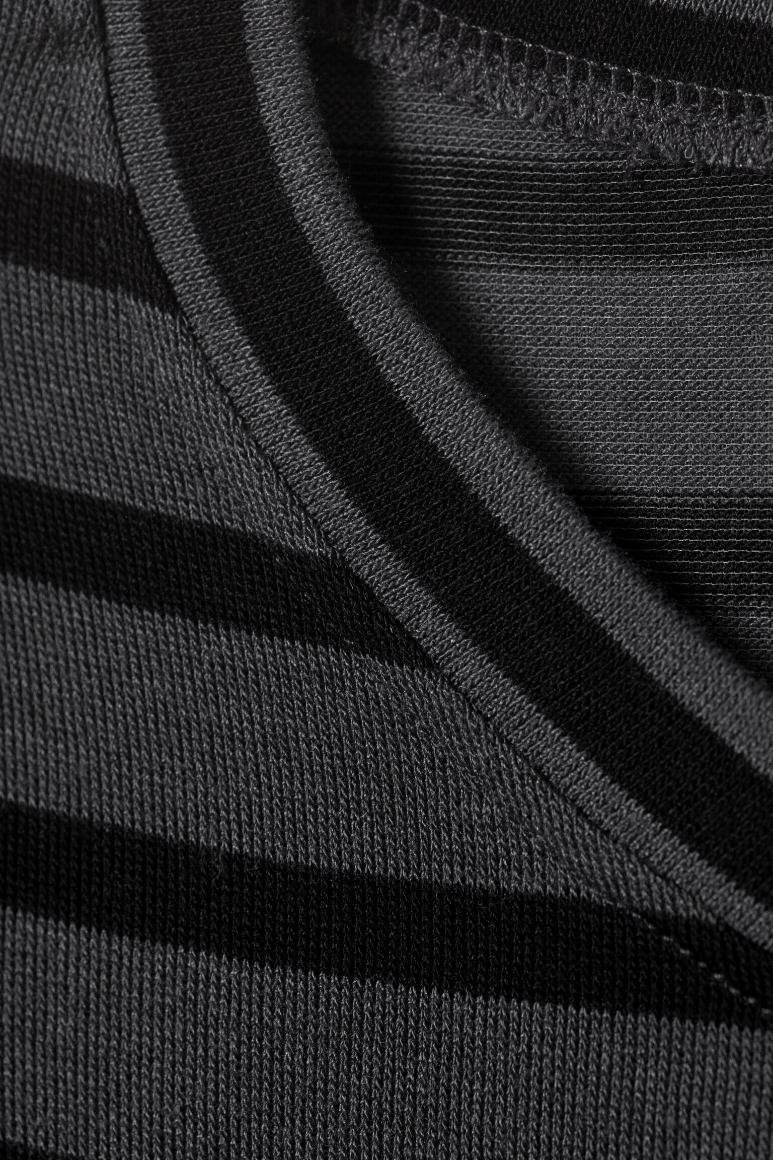Top henley z długim rękawem - Black & Grey Stripes/Ciemnoniebieski - 5
