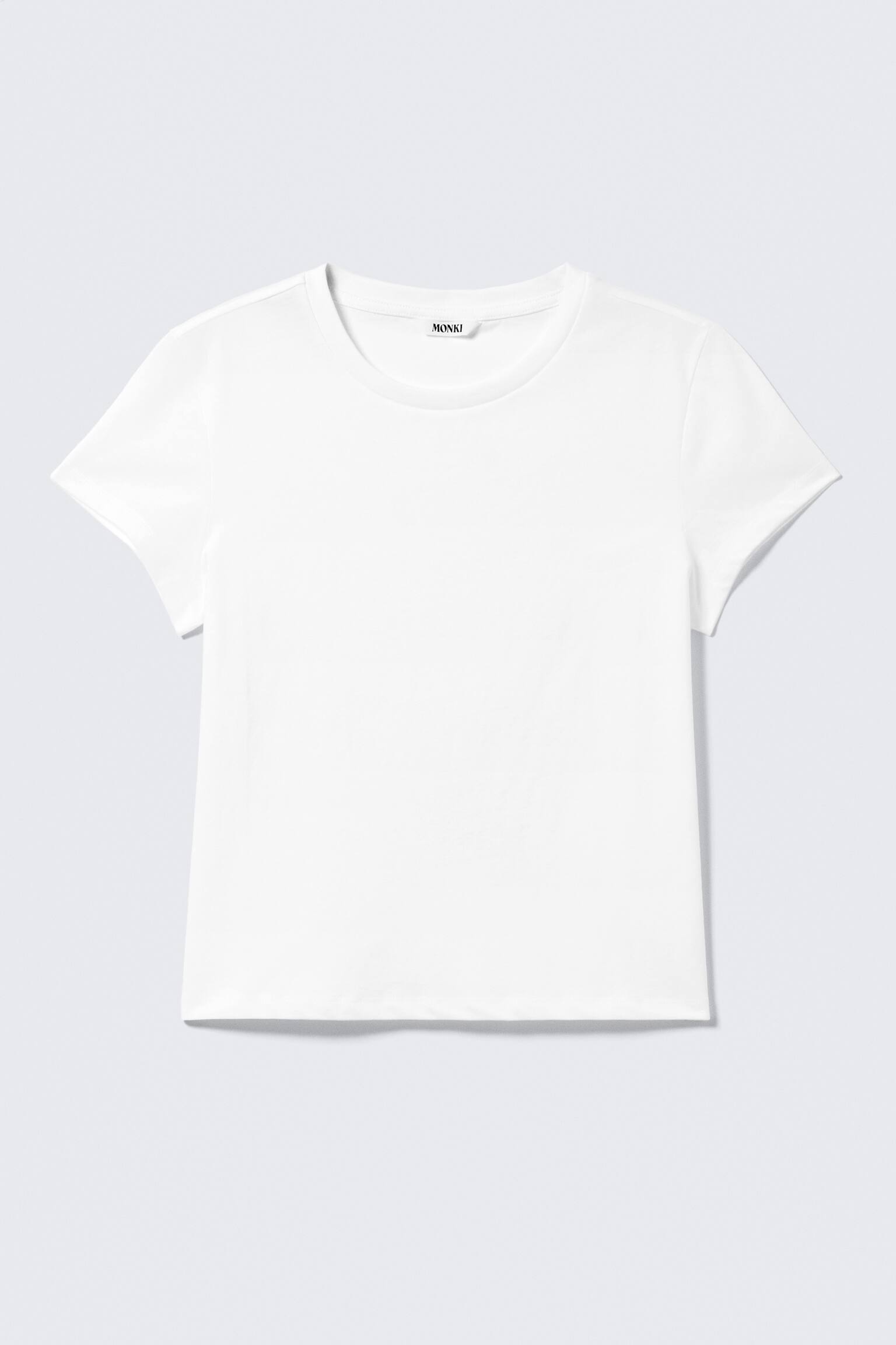 Camiseta Regular Fit Mini - Blanco/Rosa/verde a rayas/Gris jaspeado - 2