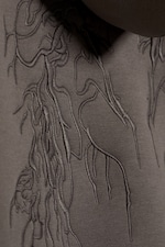 Dark Mole - Embroidered - Simon Graphic Scuba Zip Hoodie - 6