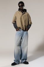 Kimberley Blue - Bleu clair - Jean baggy unisexe Astro taille mi-haute - 0