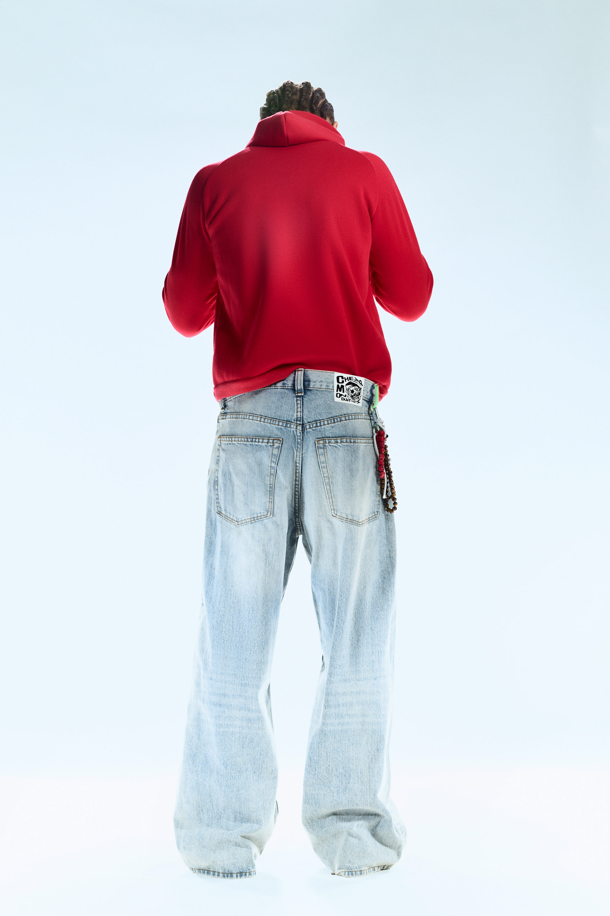 Hellblau - Looser – Weite Jeans mit normaler Taille - 8