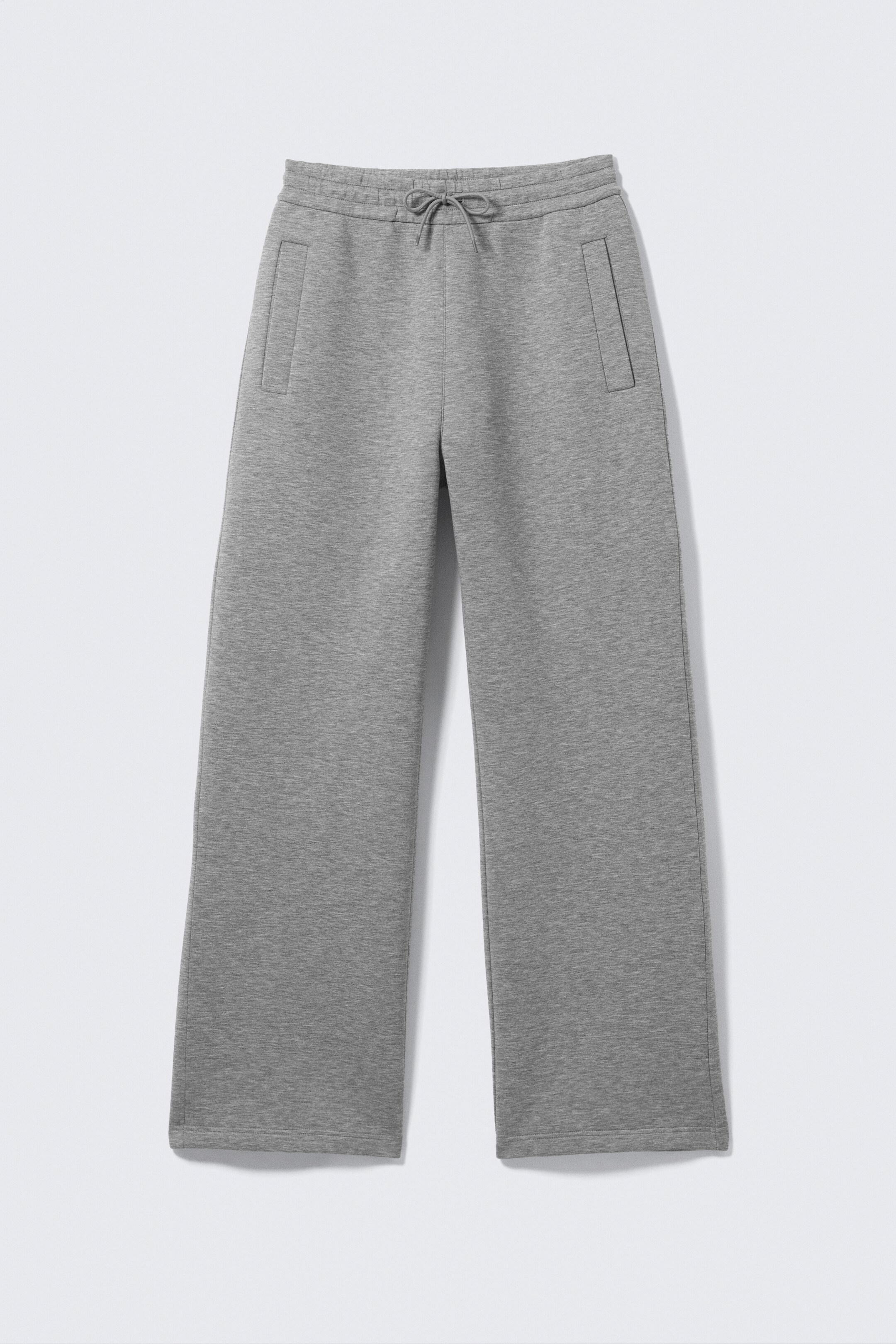 Agrandir l'image: Pantalon en textile façon néoprène Loose Fit - Gris chiné - HOMME | H&M FR 4