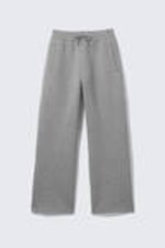 Grau meliert - Locker geschnittene Scuba-Sweatpants - 4