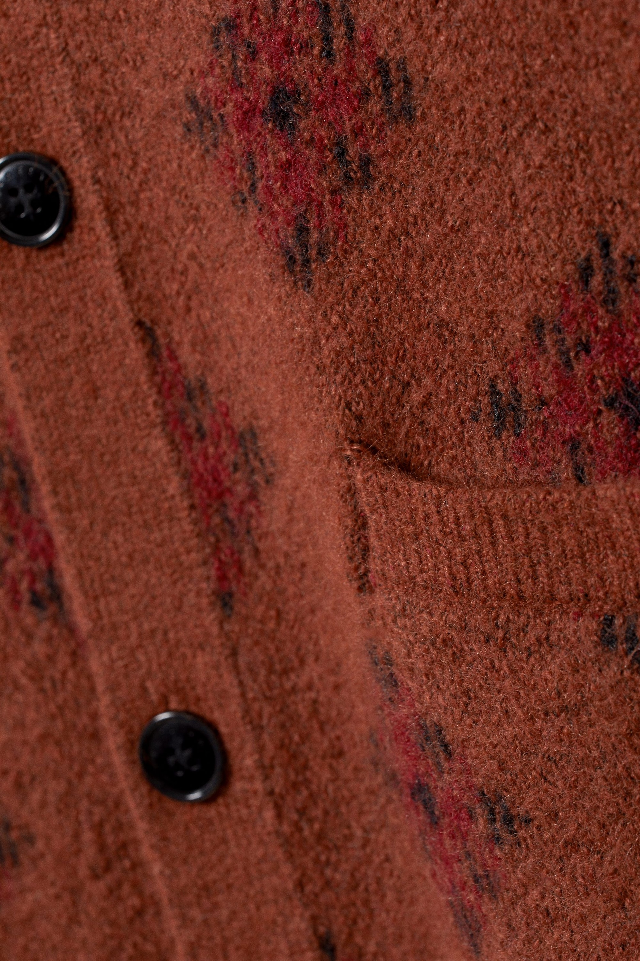 Rust - Jonas Regular Wool Mix Cardigan - 1
