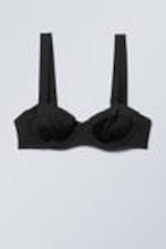 Svart - Bikini Top med bygel - 0