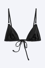 Black - Triangle bikini top - 0