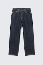 Blue Rinse - Dunkelblau - Galaxy Mid Waist Loose Straight Leg Jeans - 2