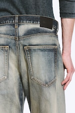 Laser Blue - Bleu moyen - Jean unisexe ample taille mi-haute jambes Barrel Nebula - 3