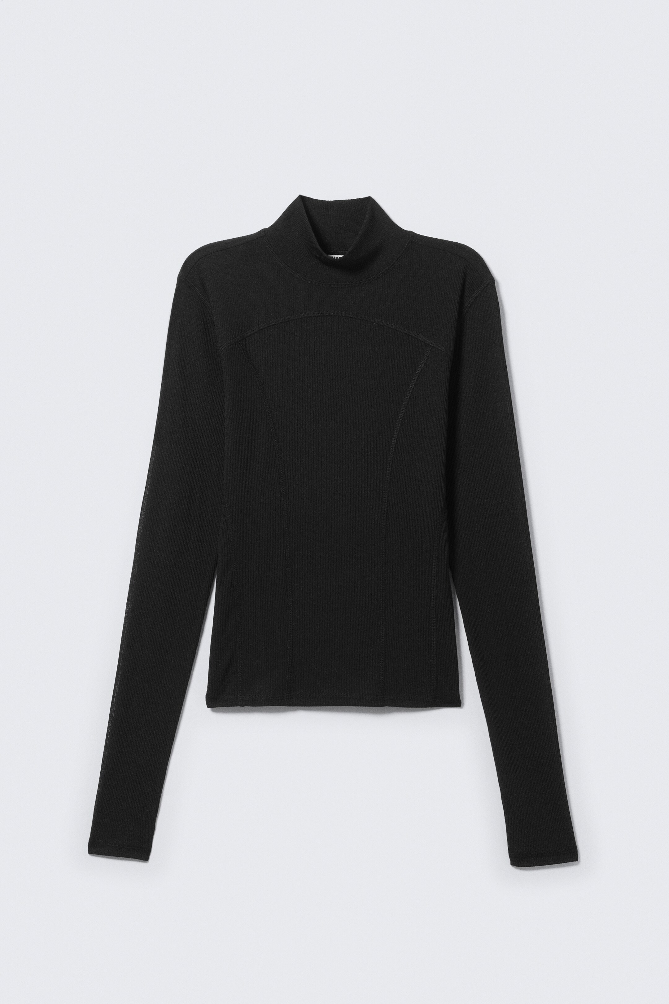 Visualizza immagine più grande: Top a collo alto in mesh - Nero - DONNA | H&M IT 5