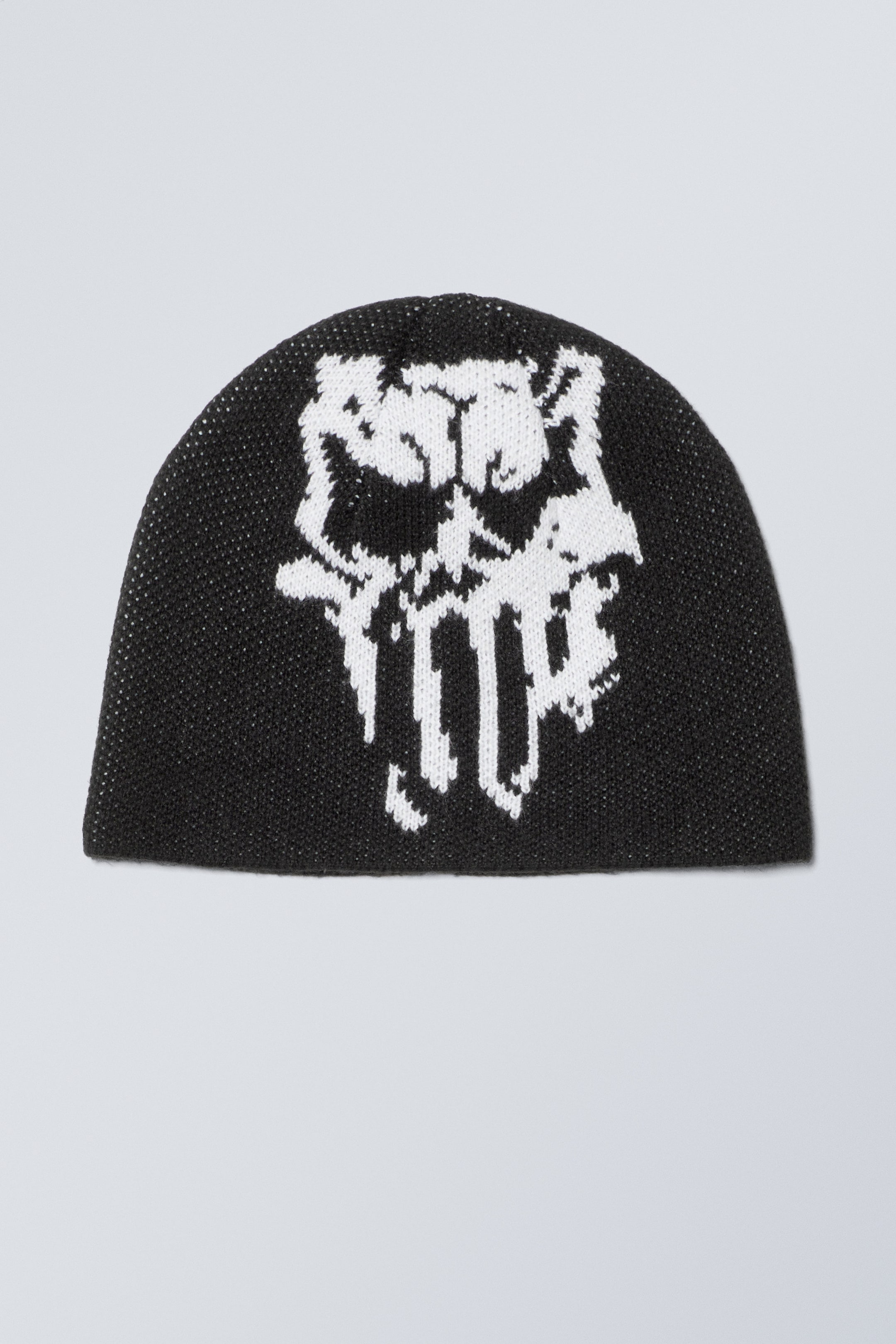 Black - Jacquard-Knit Beanie - 0