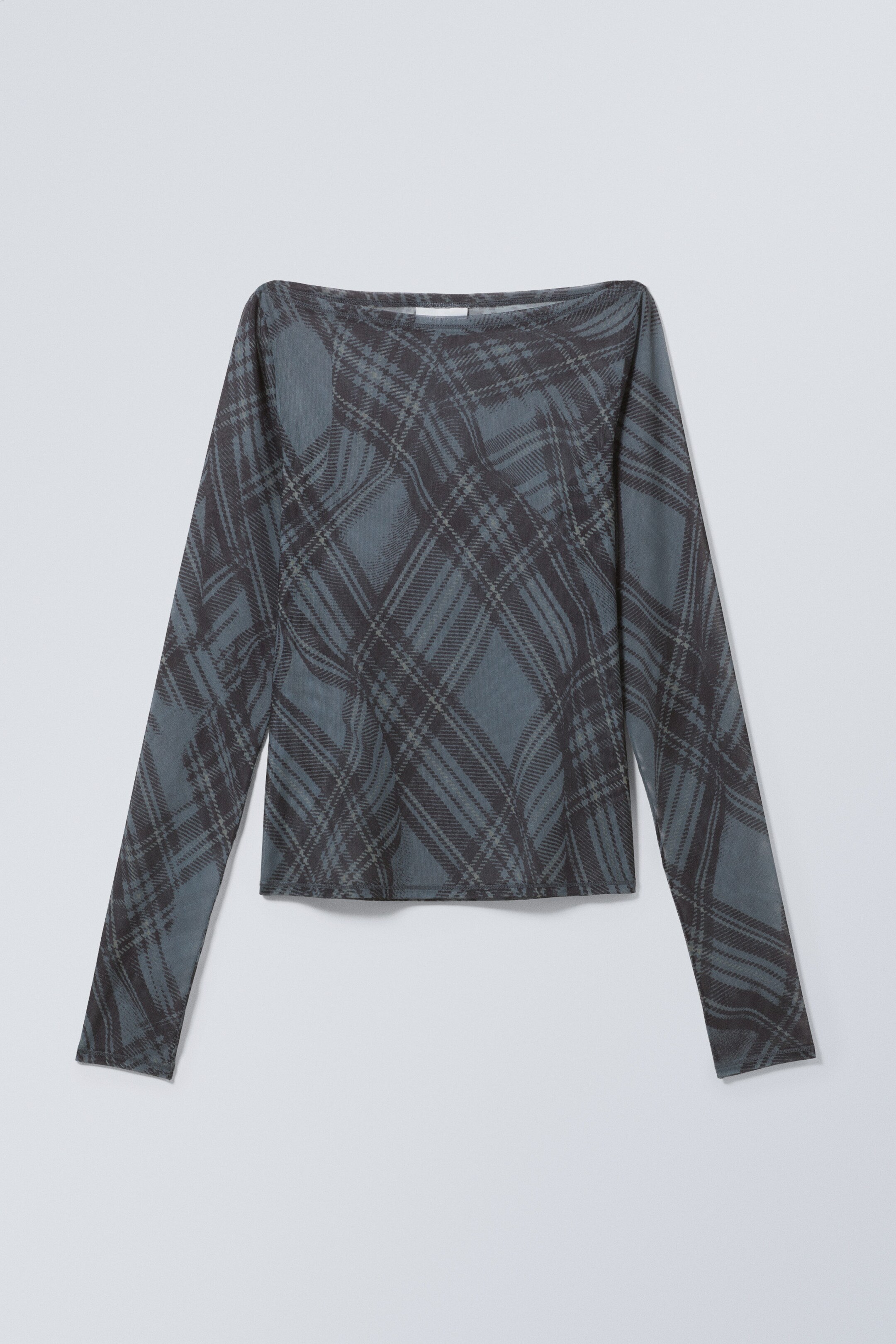 Wavey Tartan - Freja Printed Long Sleeve - 1