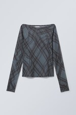 Wavey Tartan - Freja Printed Long Sleeve - 0