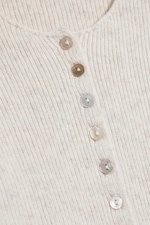 Dusty White - Knitted Cardigan - 4