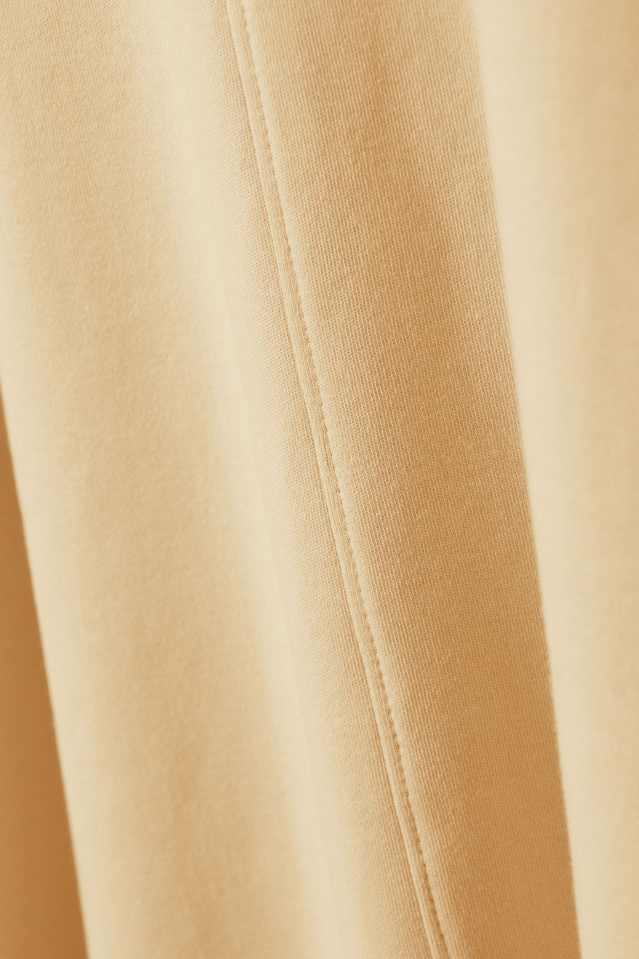 Beige - Short-Sleeved A-line Tee Dress - 4