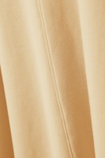 Beige - Short-Sleeved A-line Tee Dress - 1