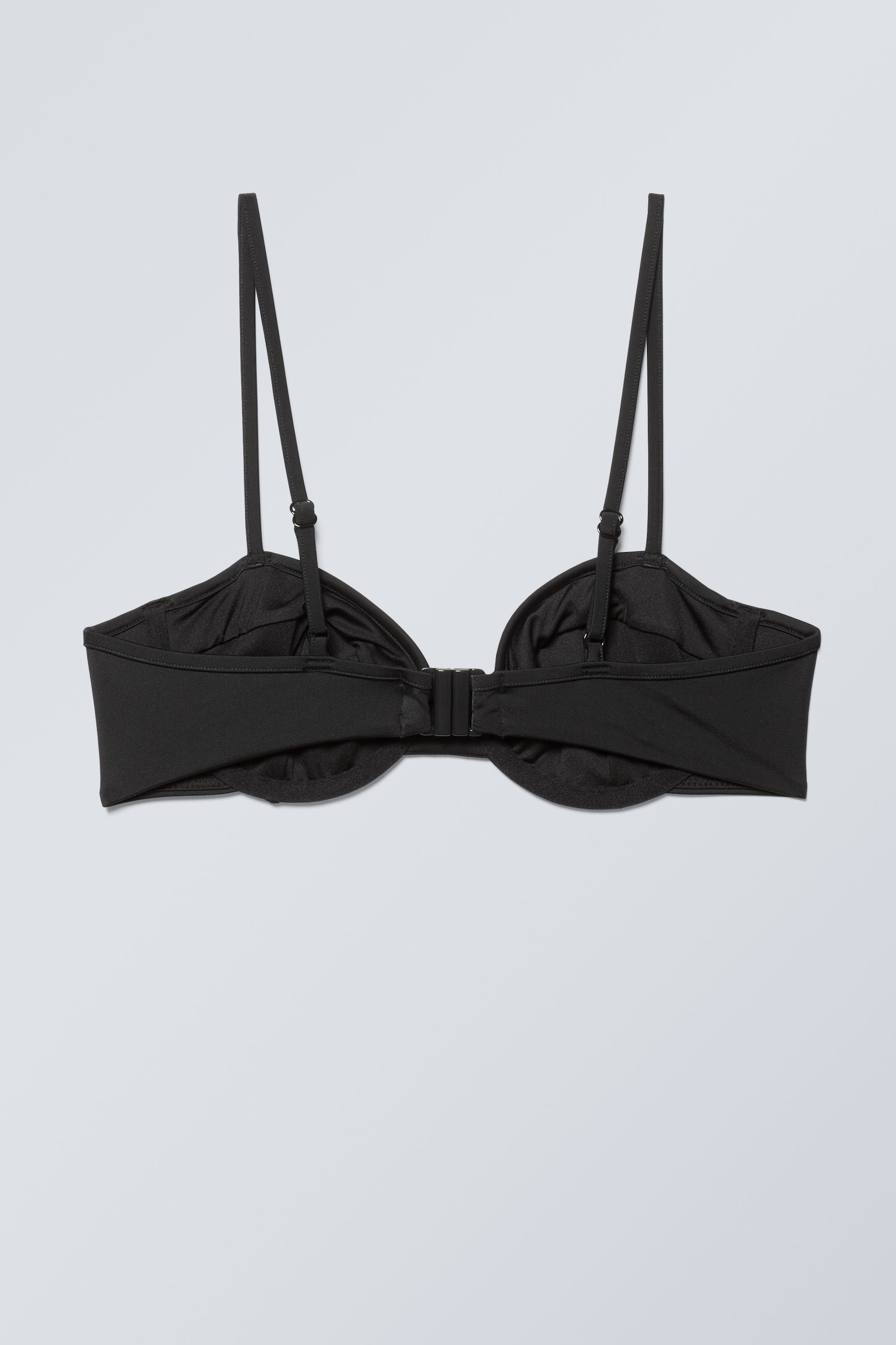 Black - Low Wire Bikini Top - 1
