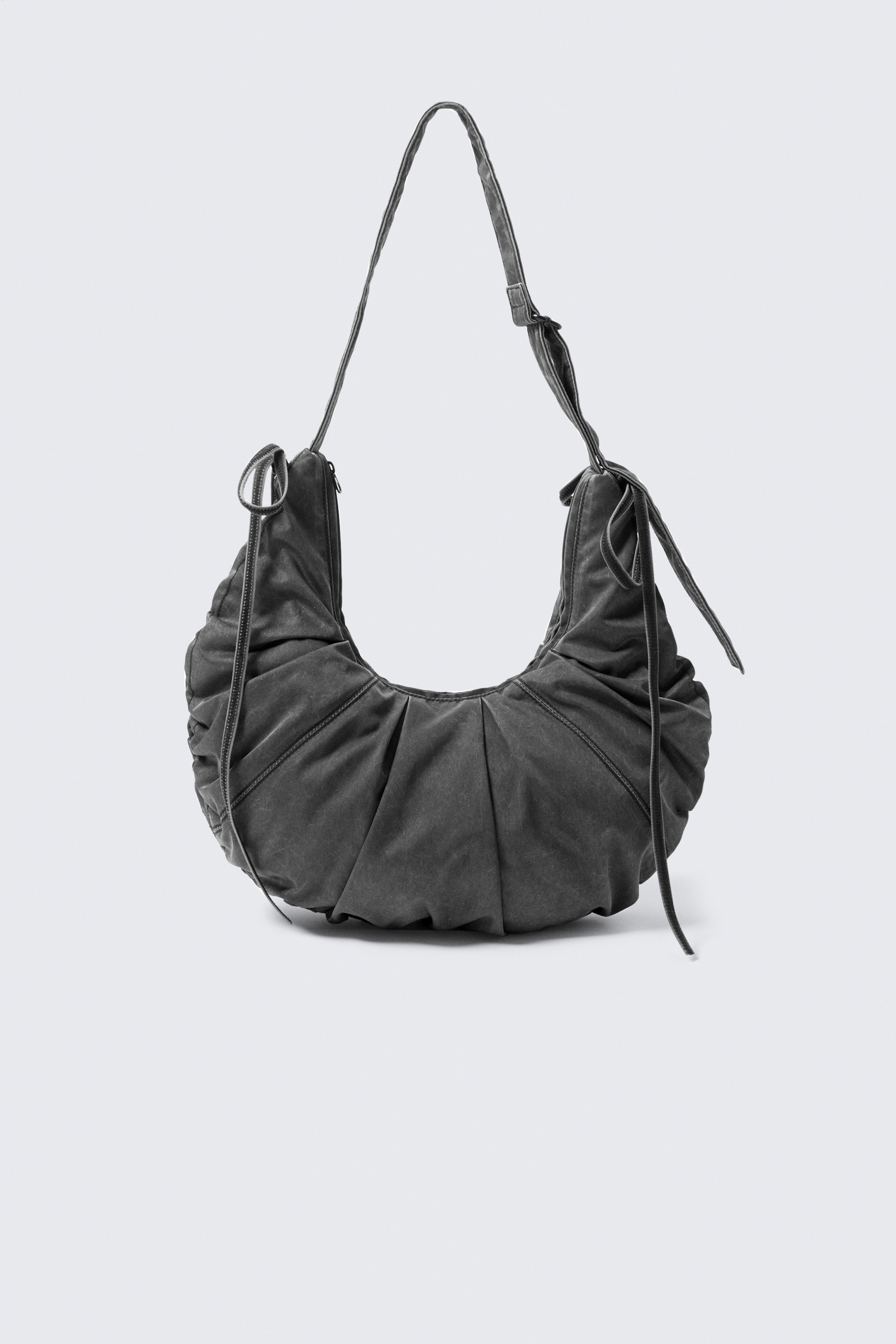 Agrandir l'image: Sac bandoulière froncé - Washed Black - FEMME | H&M FR 1