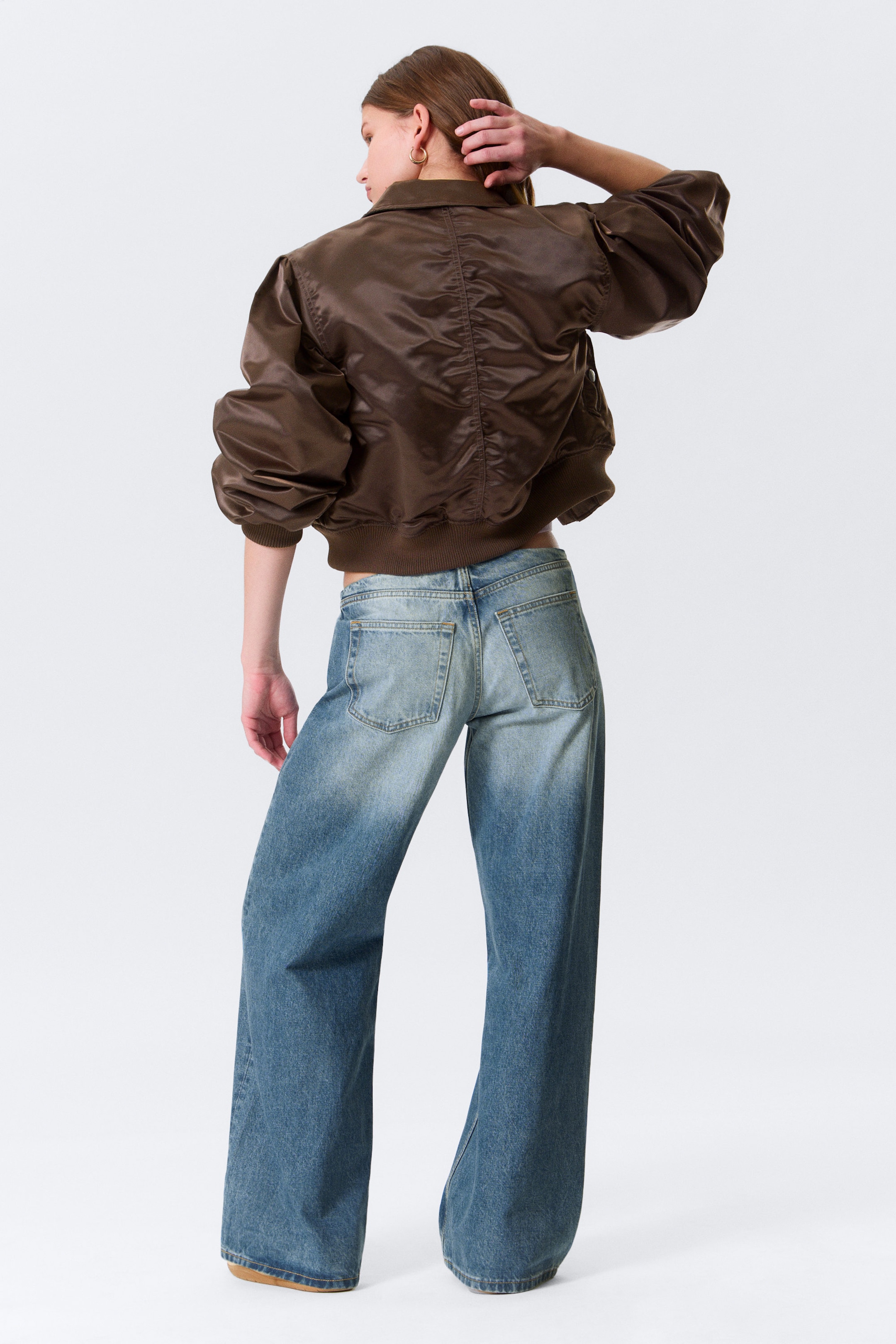 Blue Horses - Medium Blue - Paz Low Rise No-Waistband Wide Leg Jeans - 3