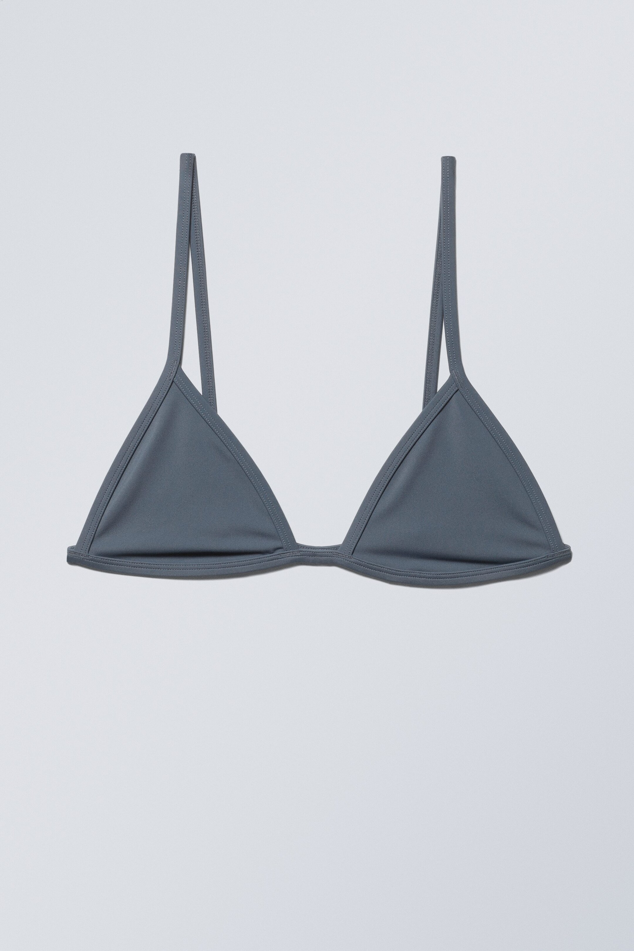 Steel blue - Triangle Bikini Top - 1