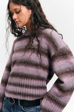 Striped Pink - Gebreide trui - Loose Fit - 3