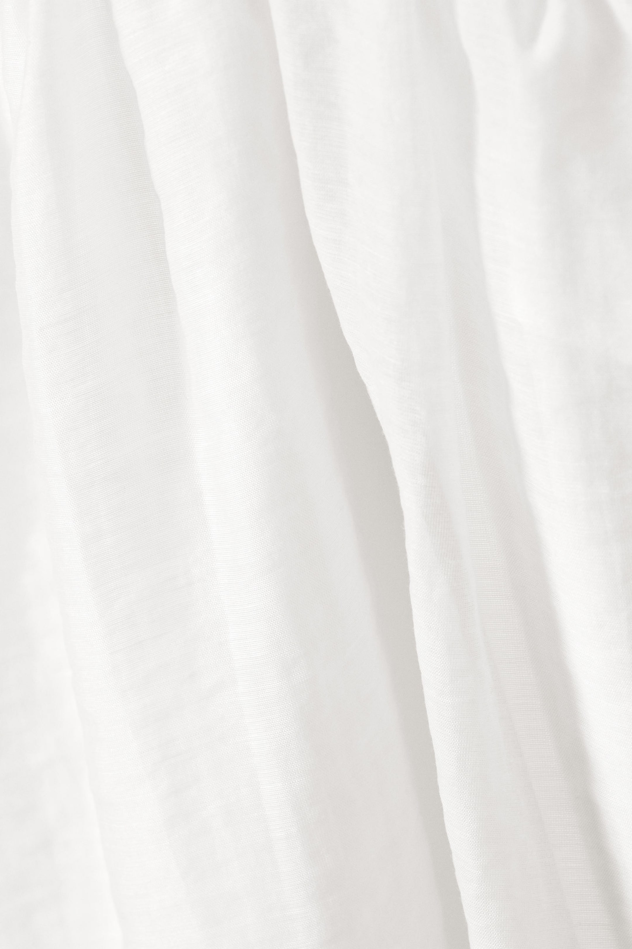 White - Sleeveless Balloon Mini Dress - 5