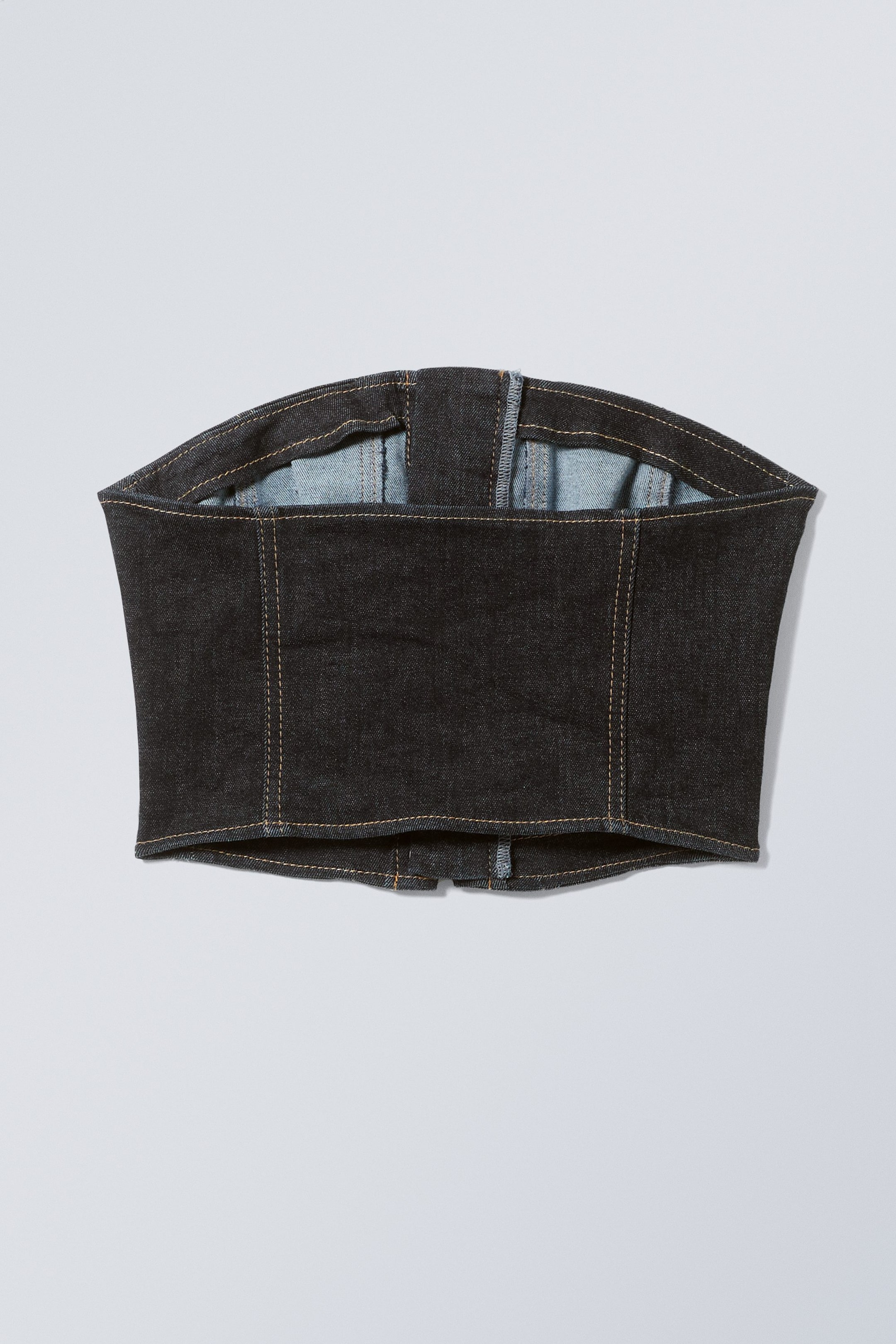 Blaue Rinse - Bustier-Top Casey aus Denim - 1