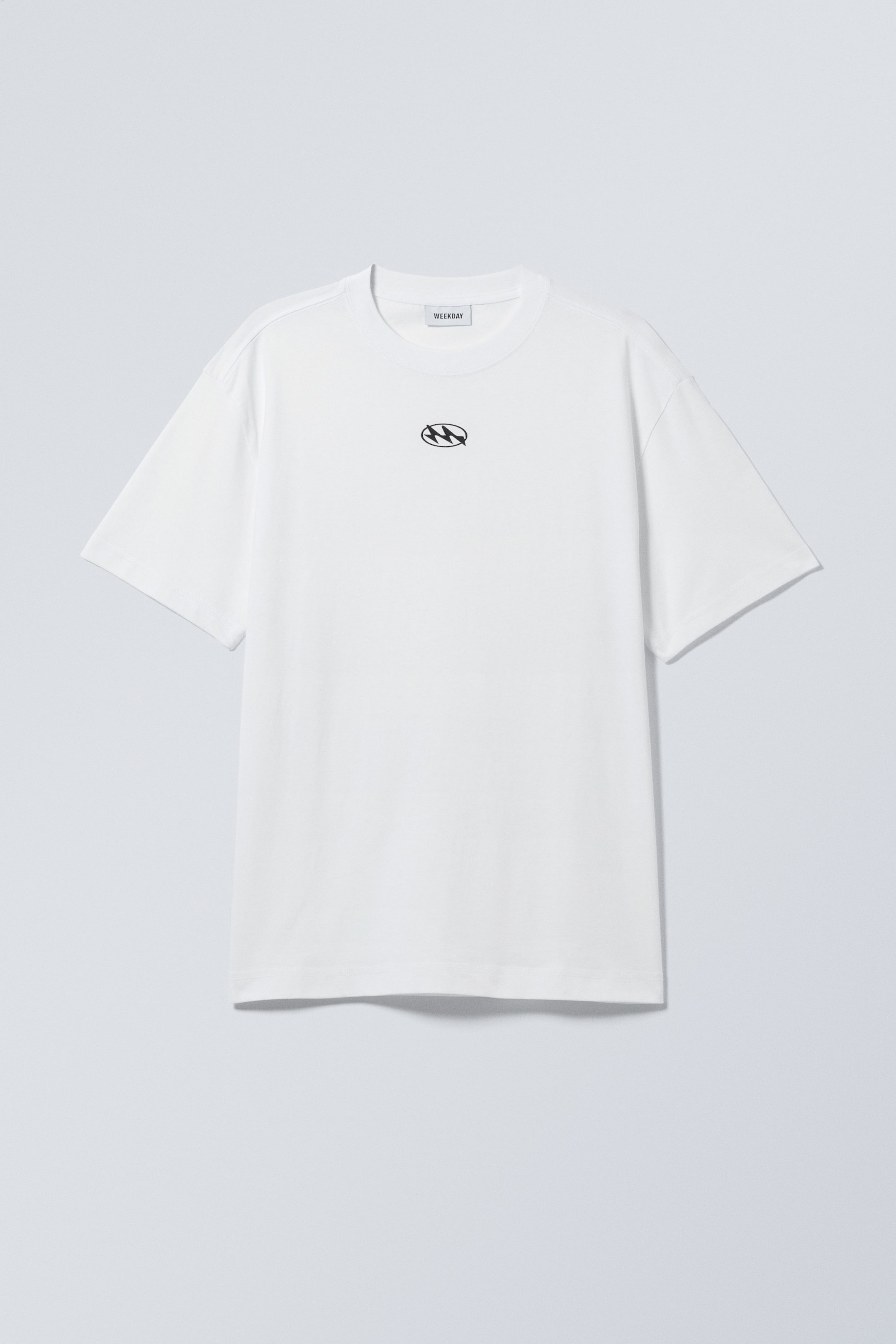 M Logo White - Oversized Graphic Printed T-shirt - 0