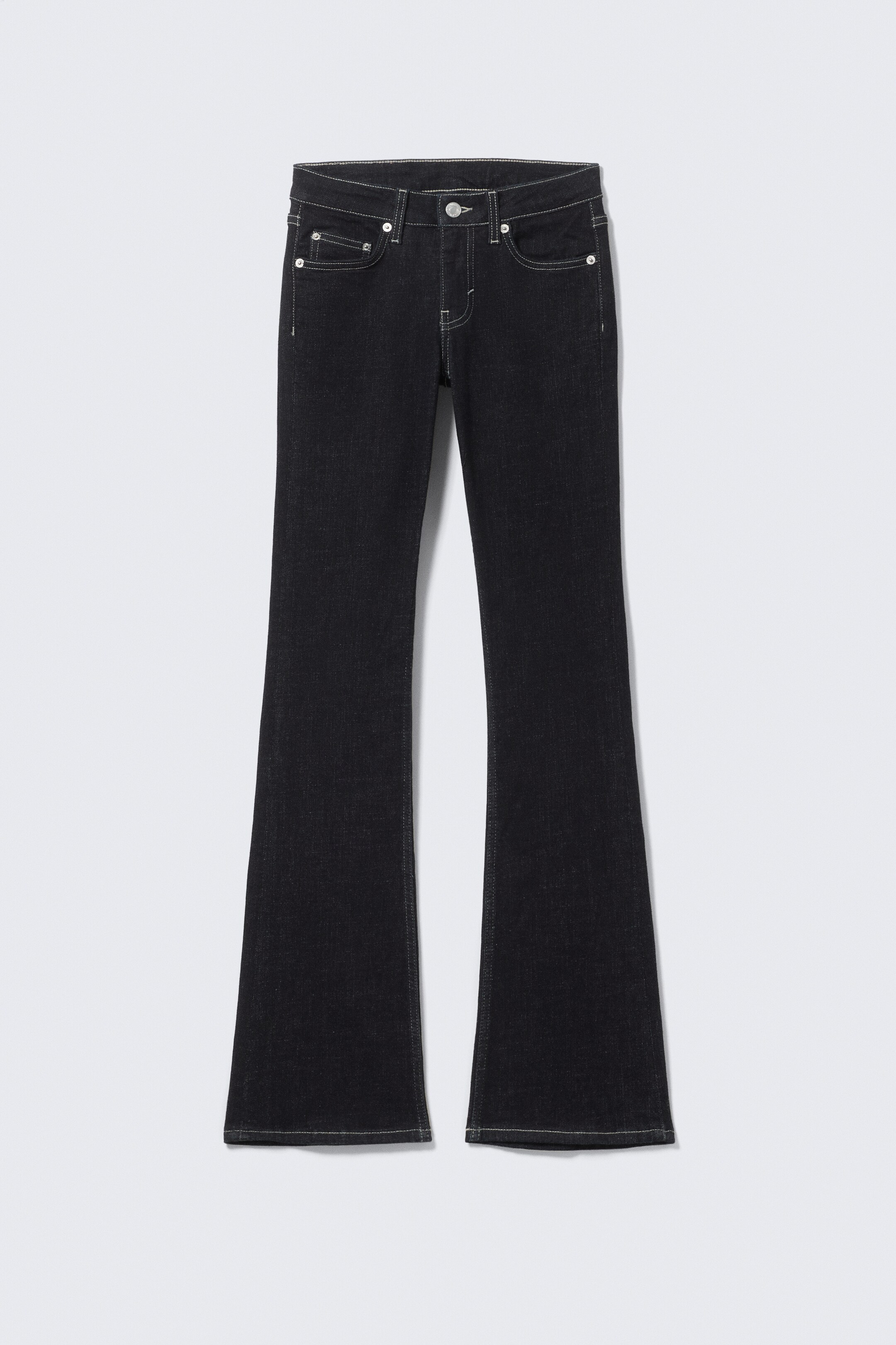 Agrandir l'image: Jean bootcut taille basse Luna - Blue Rinse – Bleu foncé - FEMME | H&M CH 1