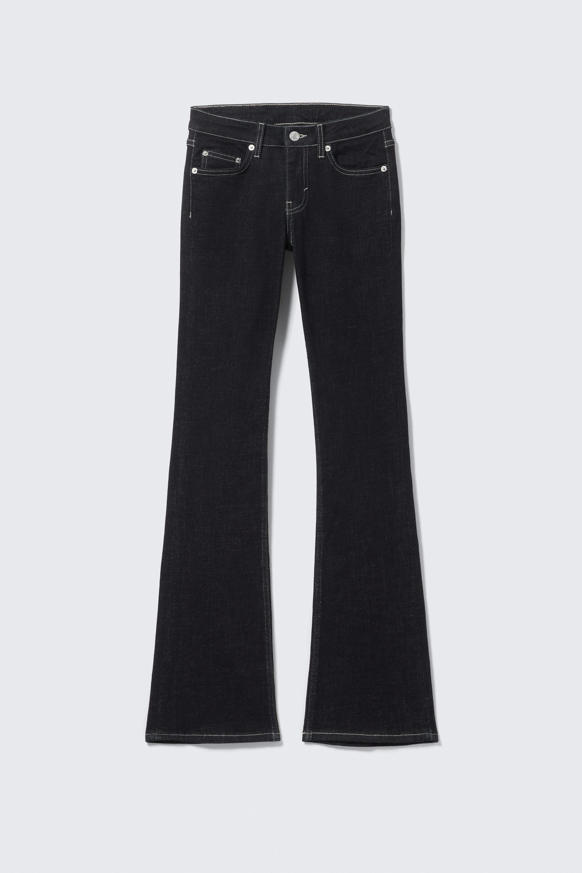 Blue Rinse - Mörkblå - Hour Low Waist Skinny Bootcut Leg Jeans - 5
