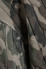 Vert kaki - camouflage - Pull en maille torsadée décontracté - 4