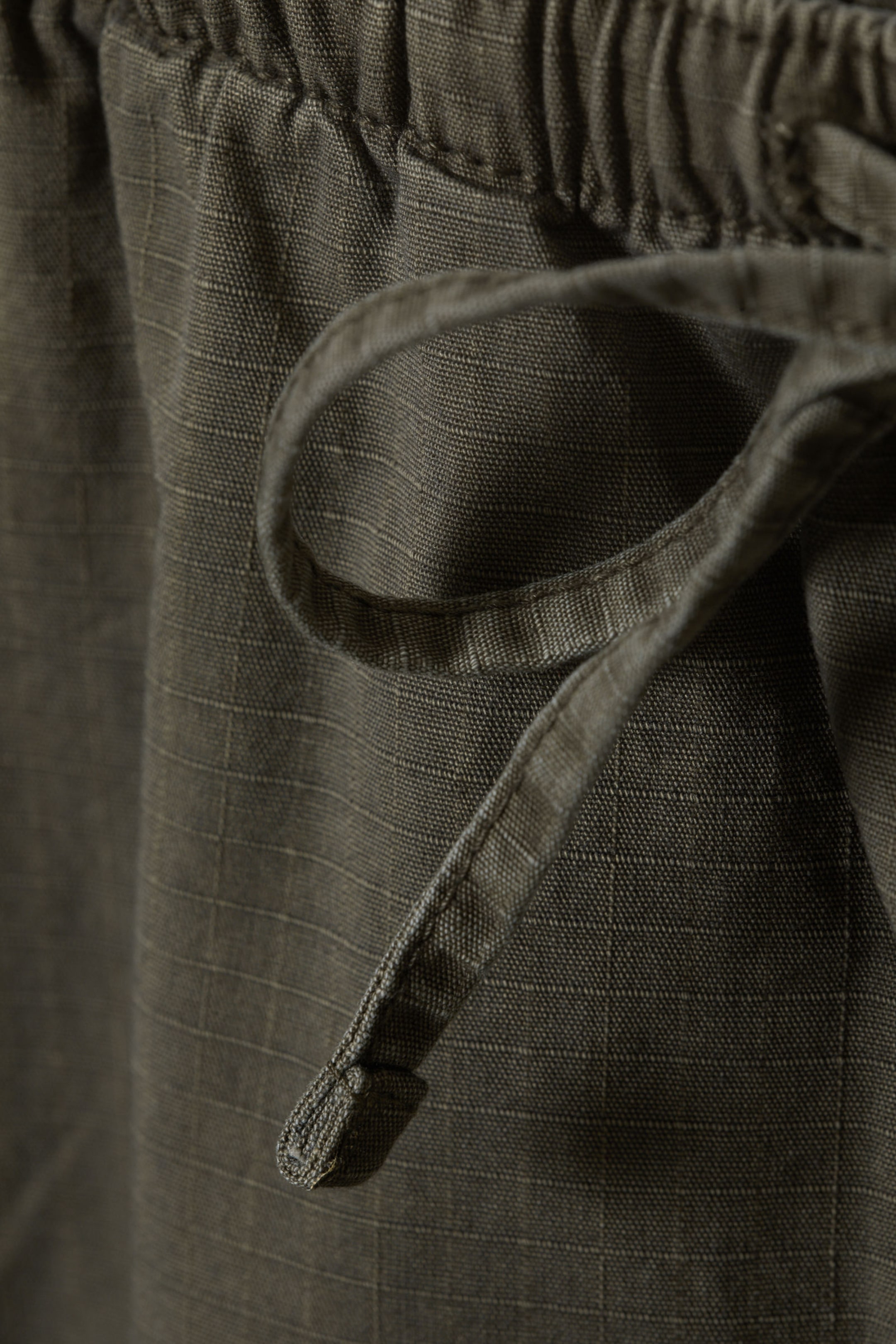 Dark Mole - Loose Fit Ripstop Cargo Shorts - 5