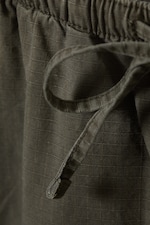 Dark Mole - Loose Fit Ripstop Cargo Shorts - 1