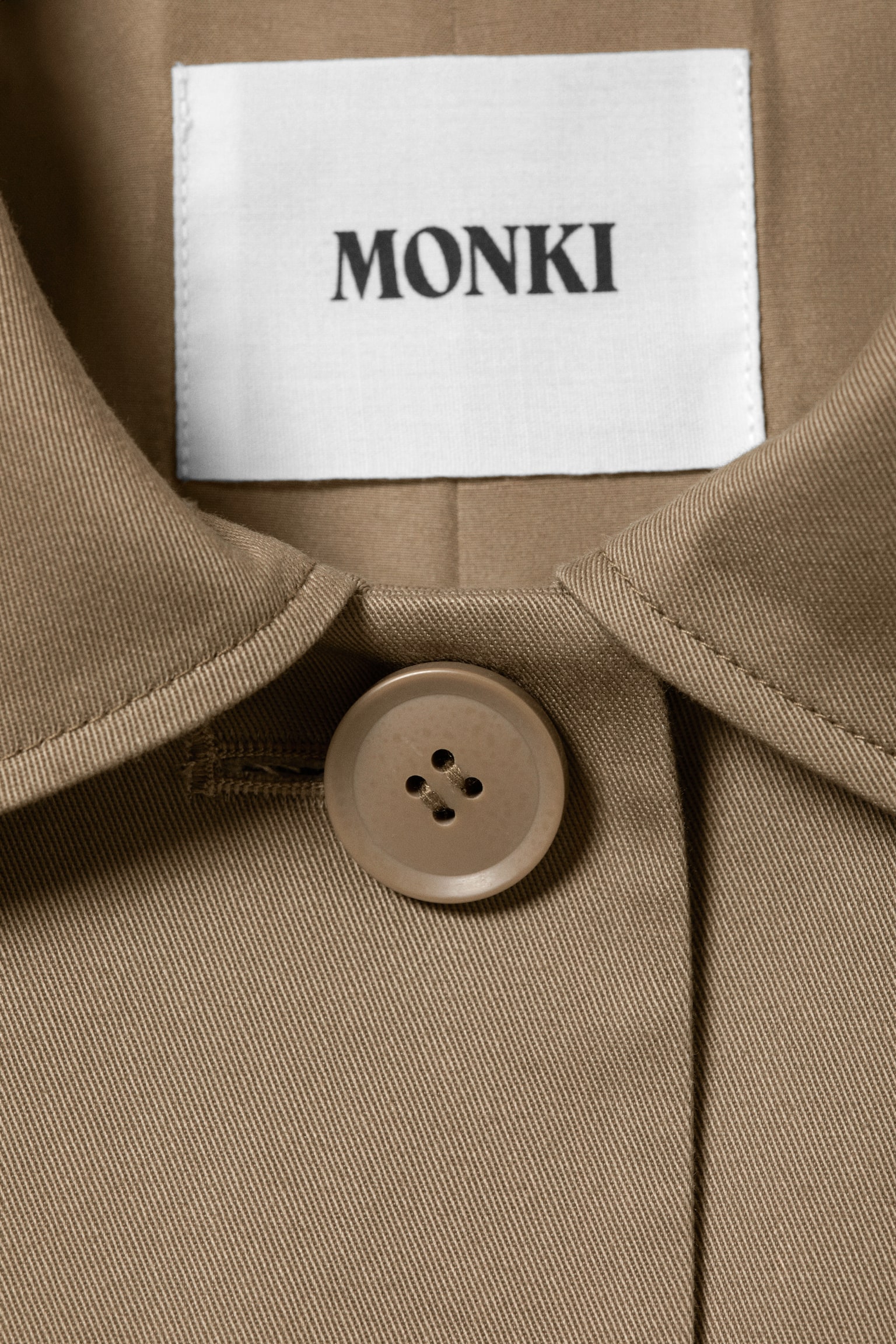 Gabardina de corte relajado - Topo oscuro/Beige - 2