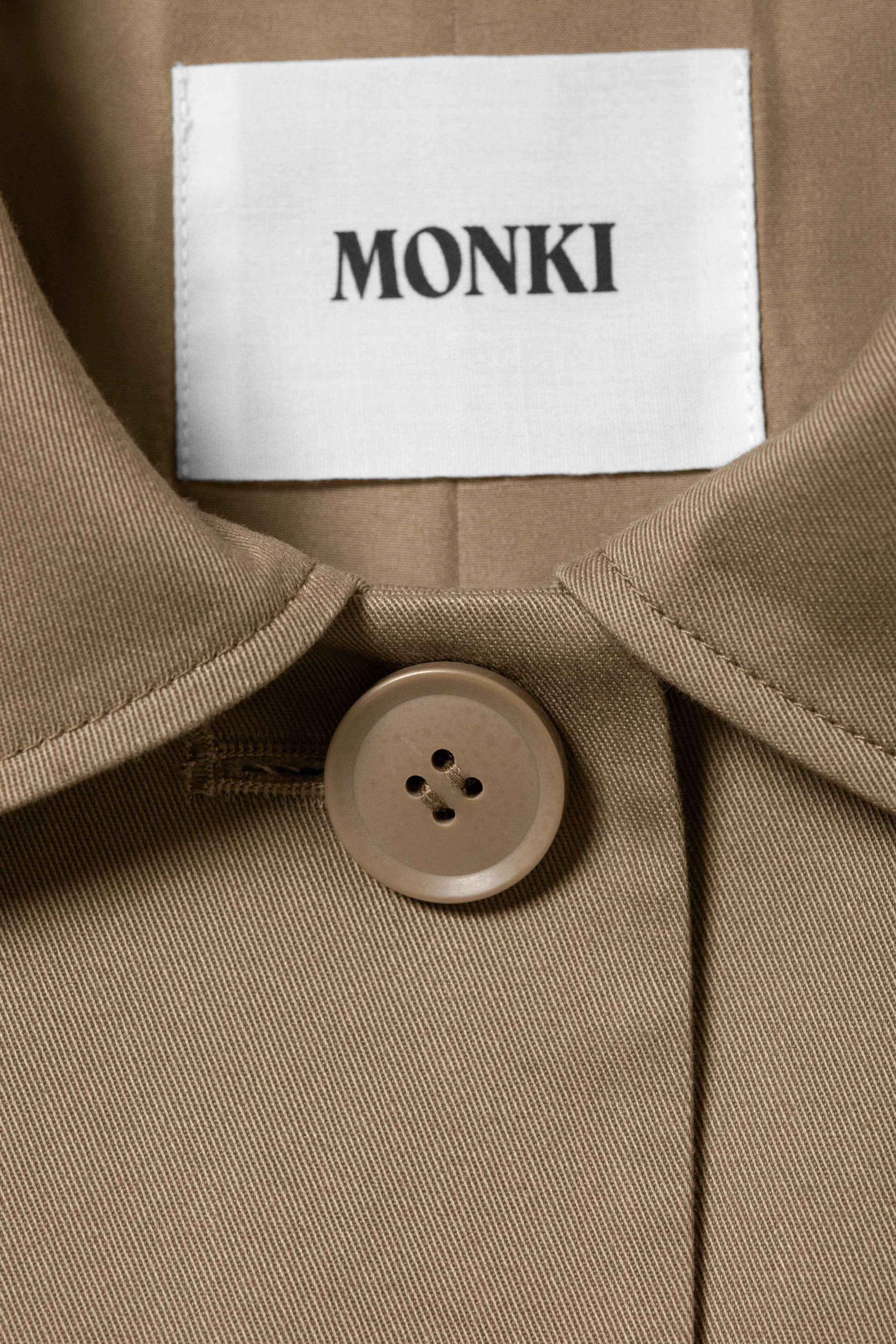 Taupe cendré - Manteau croisé décontracté - 5