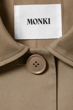 Taupe cendré - Manteau croisé décontracté - 5