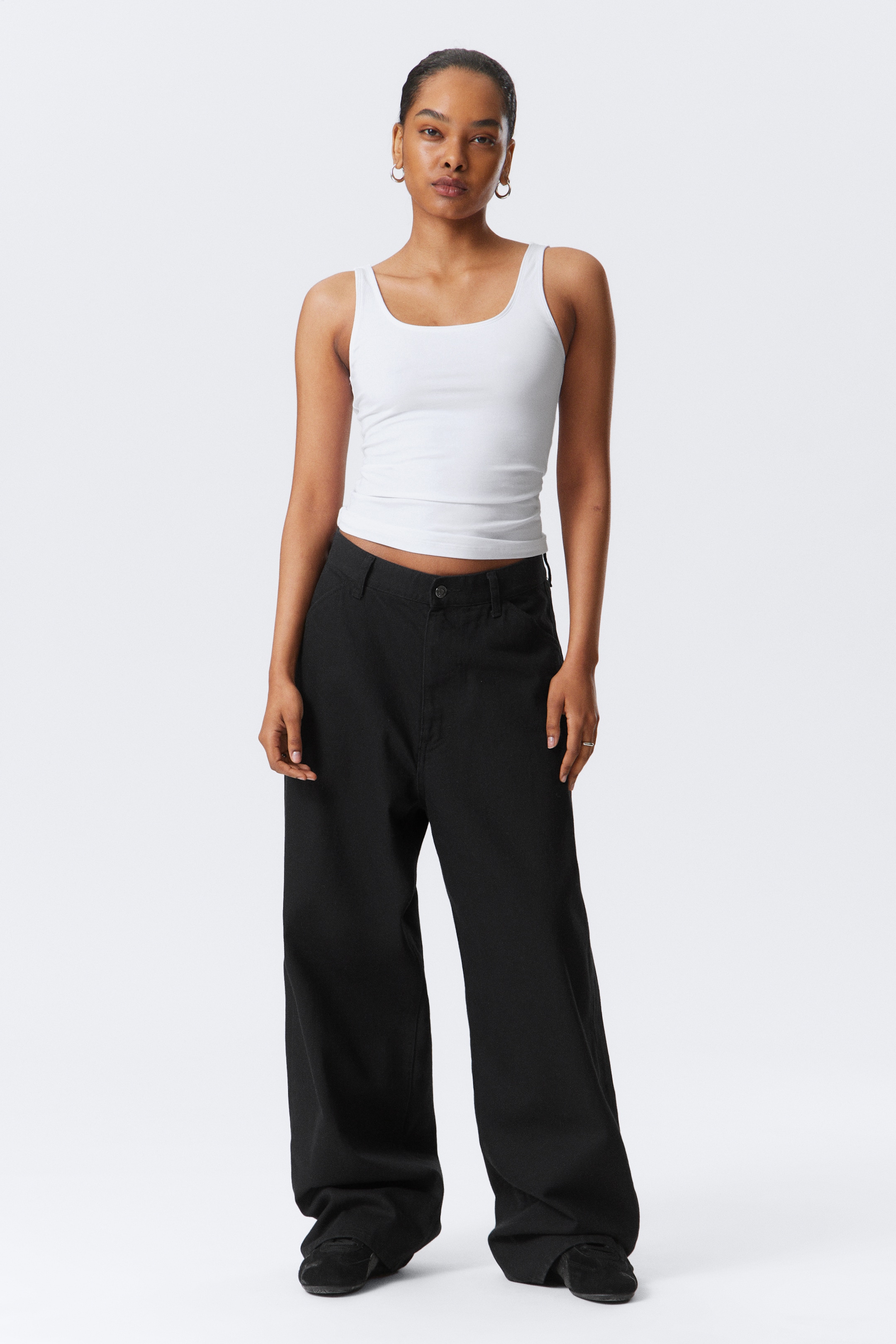 Visualizza immagine più grande: Pantaloni Astro baggy leg loose in misto lino - Nero - UOMO | H&M IT 3