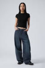 Lake Blue - Medium Blue - Astro Loose Baggy Shape Jeans - 4