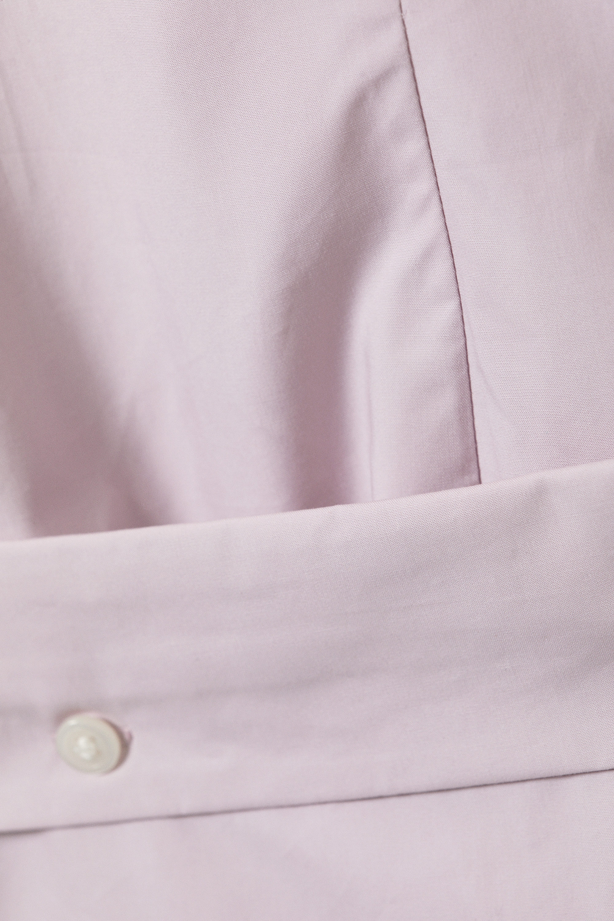 Dusty Pink - Sculpted Cotton Shirt Dress - 8