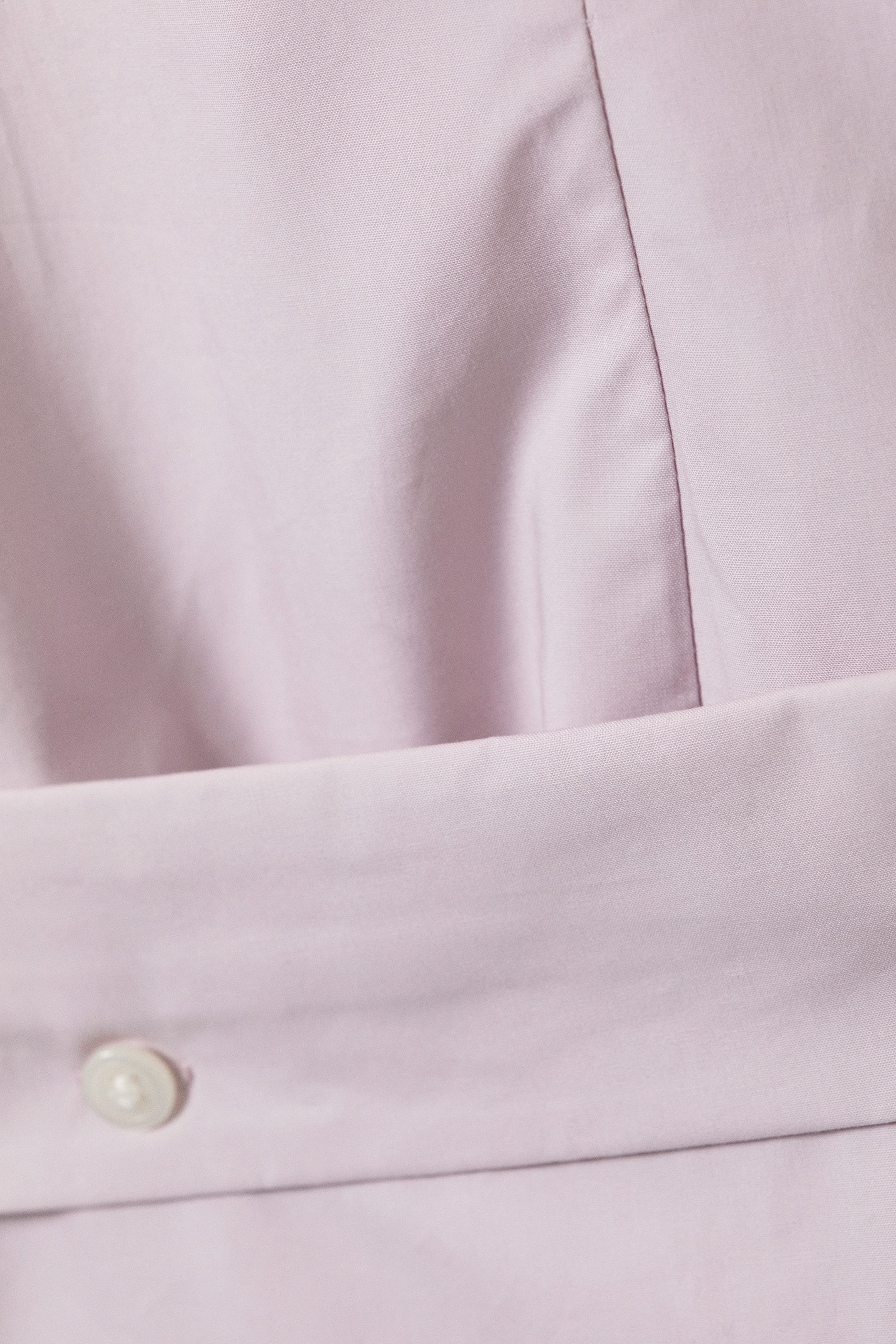 Dusty Pink - Sculpted Cotton Shirt Dress - 8