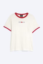 Beige & Rouge - T-shirt à finitions contrastantes Home Alone - 4