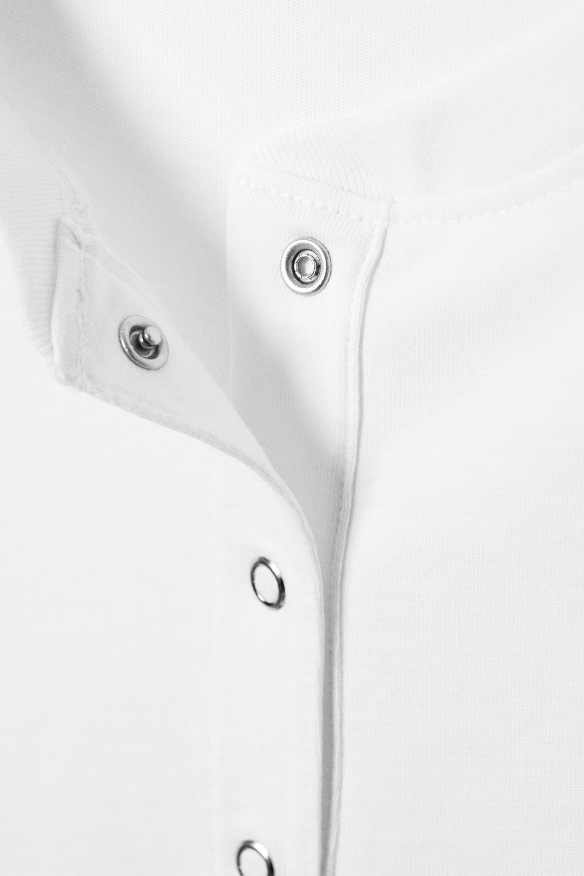 White - Boxig långärmad henley-t-shirt - 4