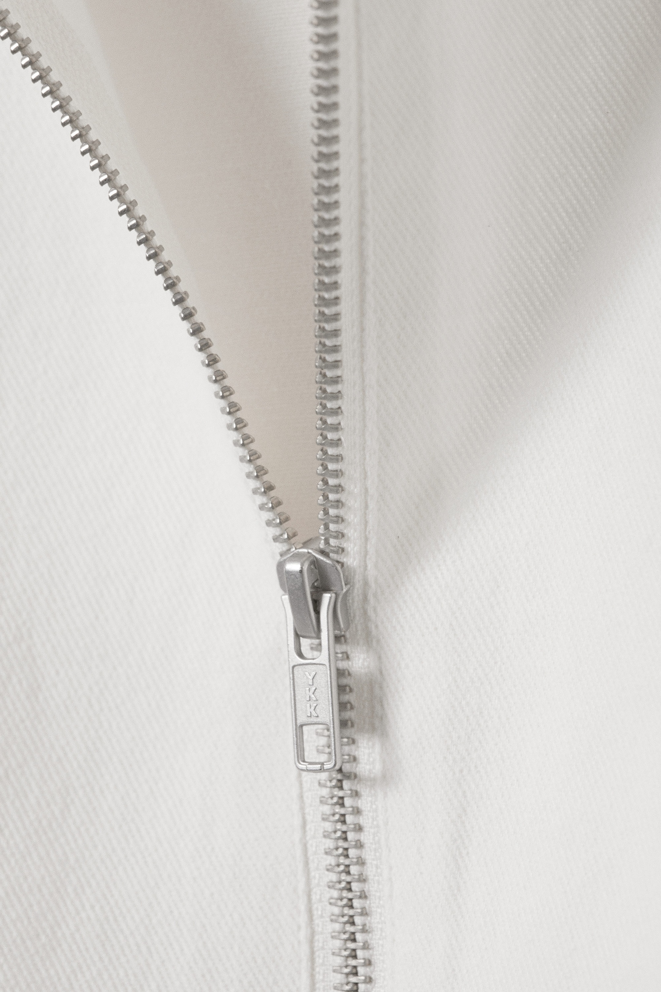 White - Sleeveless Cotton Twill Mini Dress - 2