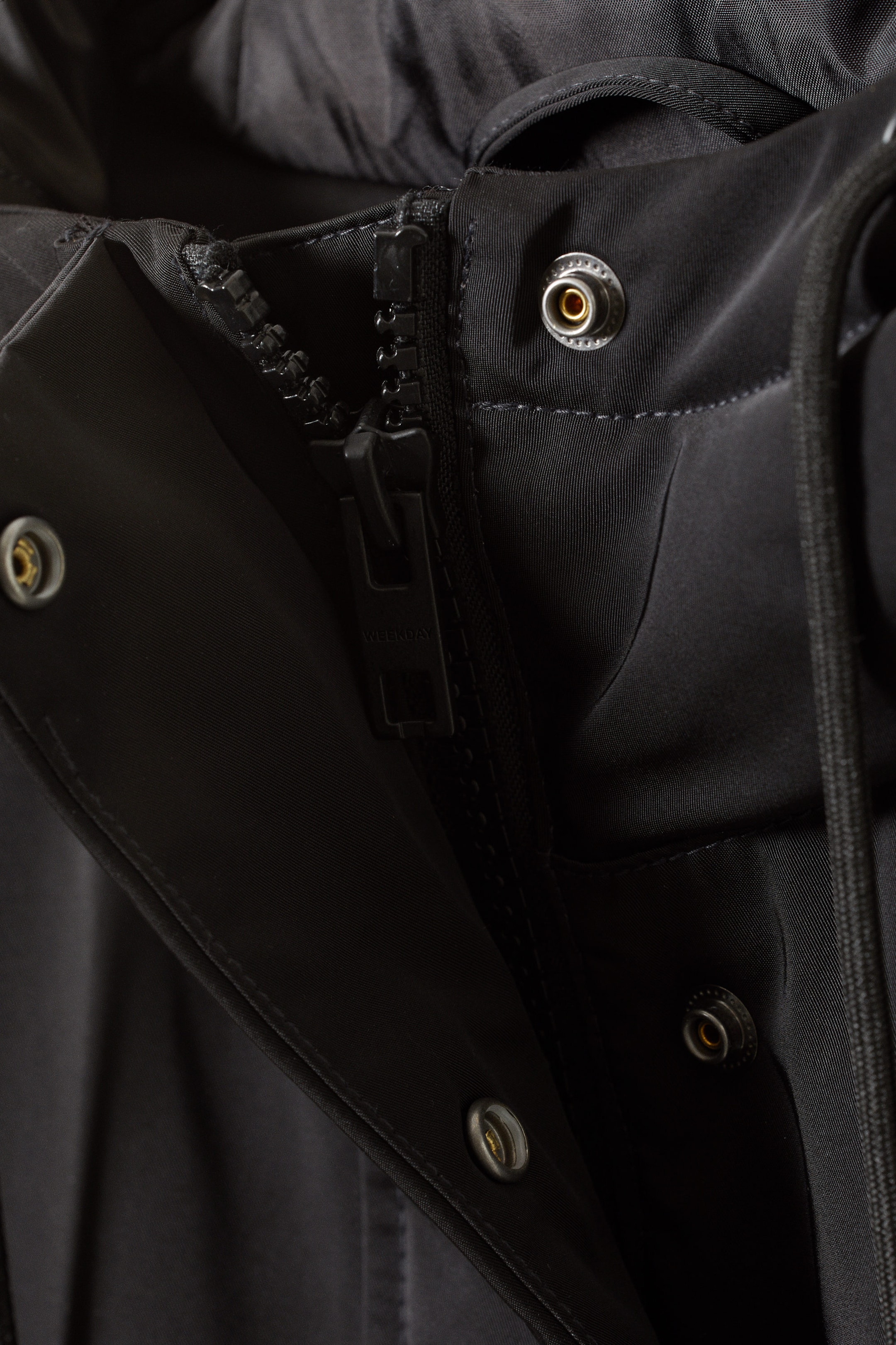 Black - Honey Oversized Padded Jacket - 1
